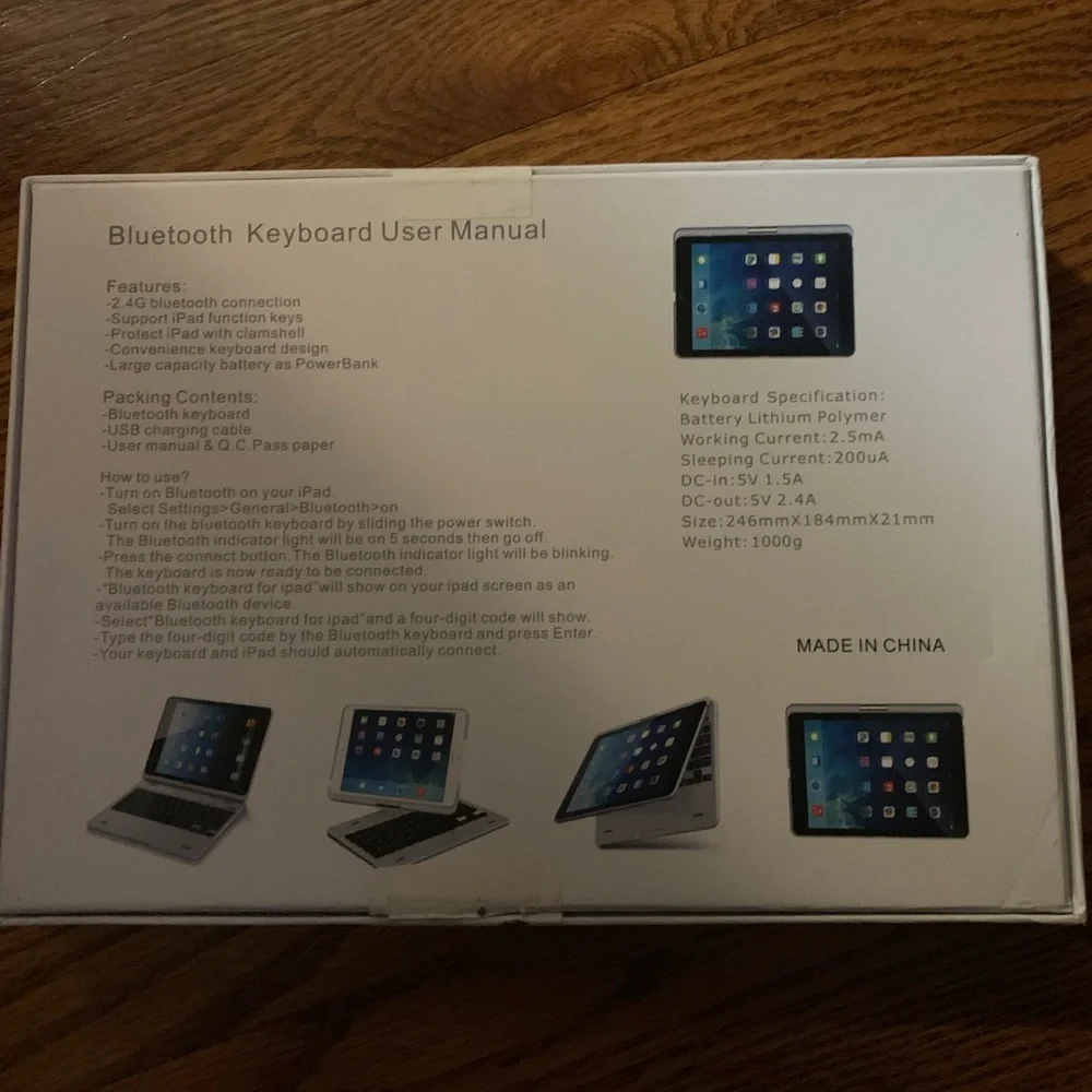 iPad keyboard Bluetooth